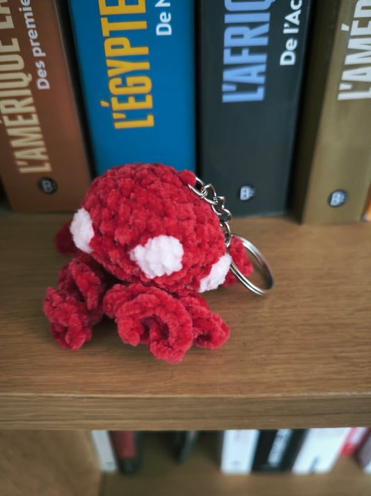 Porte clé poulpe aliens Accessoire crochet fait original